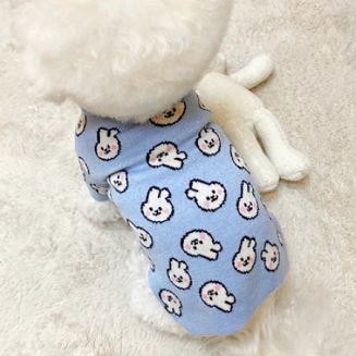 Liten dofttröja Cardigan Schnauzer Teddy Corgi Cat Pet Sweater